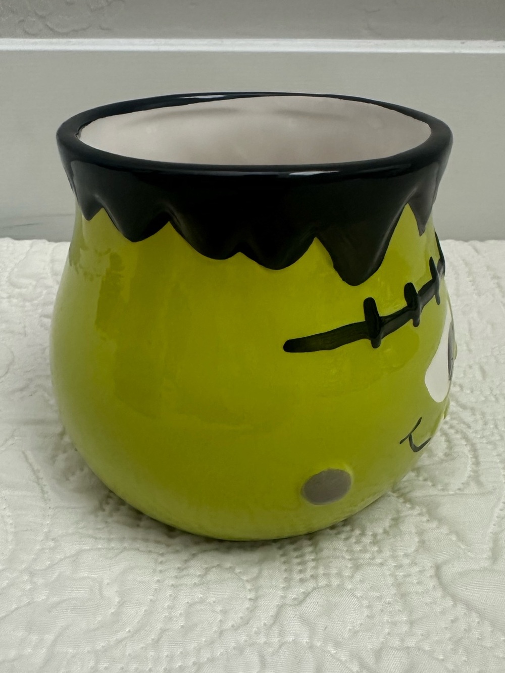 Frankenstein Halloween Ceramic Mug Green Spooky Goth Coffee Cup - Picture 3 of 6
